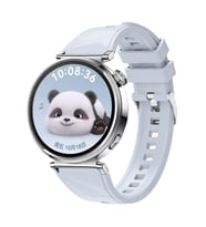 Huawei Watch GT6 / GT5 / GT4 41mm 18mm Kordon Prizma Fluoroelastomer Strap Kauçu (Buz Mavisi)