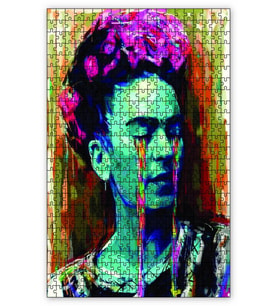 Cakapuzzle Frida Kahlo Gözyaşı Çizim Puzzle Yapboz MDF (Ahşap) (255 Parça)