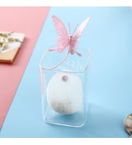 1 adet Çay Filtresi Saf Renk Silikon Çay Kahve Demlik Kelebekli Çay Süzgeçi Mutfak Aksesuarları (Pembe)