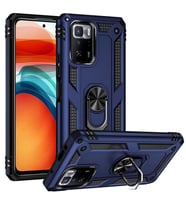 Xiaomi Poco X3 GT Kılıf Yüzüklü Zırh Tank Vega (Mavi)