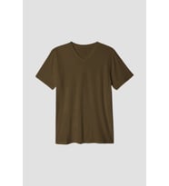 Erkek V Yaka Tshirt SPR24TS40 (Kahverengi)