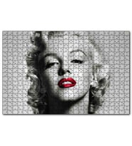 Cakapuzzle Marilyn Monroe Yakın Plan Kırmızı Dudaklar  Puzzle Yapboz MDF (Ahşap) (1000 Parça)
