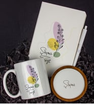 Kişiye Özel Defter Kalem Kupa Ve Bardak Altlığı Hediye Seti 103682 (Model 2)
