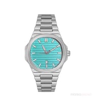 Markasepeti Patek Model Geometrik Tasarım Lüks Kol Saati (Açık Mavi)