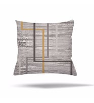 Kilim Kelebek Geometrik Gizli Fermuarlı Yastık Kılıfı Kırlent Kılıfı Koltuk Yastık Kılıfı  (Gri)