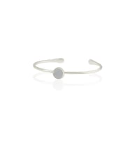 Kadir Jewellery Zirkon Taşlı Ayarlanabilir 925 Ayar Gümüş Kaplama Bilezik (Beyaz)