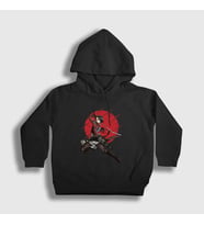Presmono Unisex Çocuk Beyaz Levi Anime Attack On Titan Kapüşonlu Sweatshirt 123767tt (Siyah)