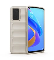 Realme 9i 4G Kılıf Elde Tutma Kolaylıkla Kaydırmaz Kenar Line Dizayn Optietnik K (Krem)