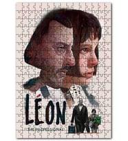 Cakapuzzle Leon Film Afişi Görseli Puzzle Yapboz MDF (Ahşap) (1000 Parça)