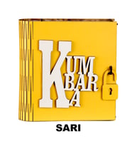 Ahşap Kitap Görünümlü Kumbara (Sarı)