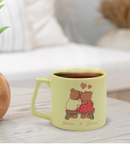 BK Gift Kişiye Özel Sevgili İsimli Pastel Sarı Middle Kupa Bardak, Arkadaşa Hediye, Ev Hediyesi, Doğum Günü Hediyesi, Ofis Hediyesi (Model 4)