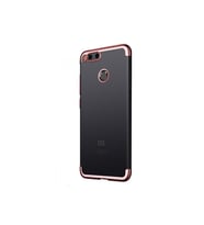 Xiaomi Mi 5x / A1 İnce Köşeleri Renkli Şeffaf Kaliteli Kılıf (Rose)