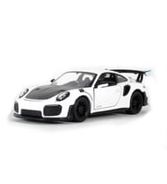 Kinsmart Porsche GT2 Rs Diecast Çek Bırak Metal Araba 1:34 Ölçek (Beyaz)