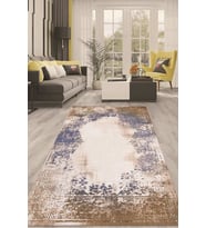 Dijital Kaymaz Taban Yıkanabilir Modern Renkli Salon Halısı Mutfak Halısı Yolluk ND-HT-513 (Kahverengi)