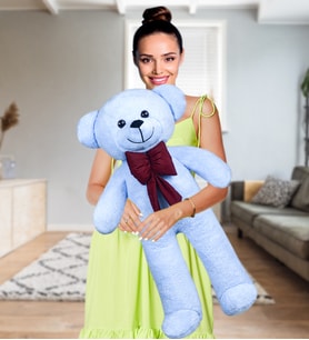 100 cm Papyonlu Büyük Ayıcık %100 Yerli (Mavi)