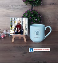 Doğum Günü Hediyesi Fotoğraflı Dekoratif Taş, Kupa Bardak Beyaz Hediye (Model 5)