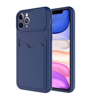 Apple iPhone 11 Pro Kılıf Zore Kartix Kartlık Bölmeli Kılıf (Lacivert)