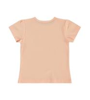 Civil Baby Kız Bebek Tişört 6-18 Ay - Ekru (Somon)