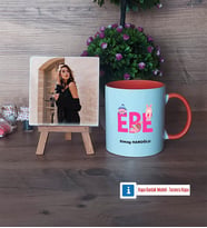 Ebe Fotoğraflı Dekoratif Taş, Kupa Bardak Beyaz Hediye (Model 13)