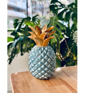 Dekoratif Ananas Hediyelik (Mavi)