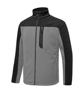 Ghassy Co. Erkek Antipilling Thermal Garnili Tam Fermuarlı Polar Ceket (Koyu Gri)
