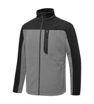 Ghassy Co. Erkek Antipilling Thermal Garnili Tam Fermuarlı Polar Ceket (Koyu Gri)
