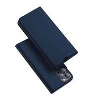 Dux Ducis iPhone 13 Pro Max 6.7inç Kılıf Kapaklı Flip Cover Kılıf SkinPro Series (Lacivert)