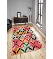 Dijital Baskılı Yıkanabilir Kaymaz Modern Renkli Salon Halısı Mutfak Halısı Yolluk ND-HY-1319 (Çok Renkli)
