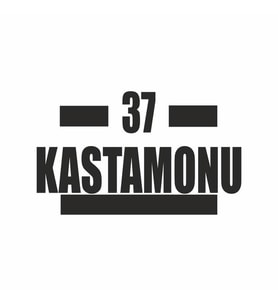37 Kastamonu Araba Sticker siyah 16x9 CM (Siyah)