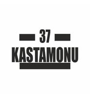 37 Kastamonu Araba Sticker siyah 16x9 CM (Siyah)