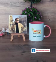 Tarih Öğretmenine Hediye Fotoğraflı Dekoratif Taş, Kupa Bardak Beyaz Hediye Öğretmenler Günü Hediyesi (Model 6)