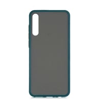 Huawei P Smart S (Y8P) Kılıf Fri Mat Yüzey Renkli Kenar Kılıf (Koyu Yeşil)