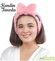 Kendin Tasarla Dailing Spa Fiyonklu Saç  - Makyaj  Bandı (Pembe)