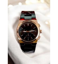 Çelik Şık Detaylarıyla Erkek Kol Saati (Siyah-Rose Gold)