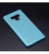 Samsung Galaxy Note 9 Kılıf Simli Parlak Shining Kapak (Mavi)