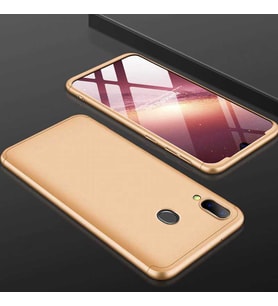 Huawei P Smart 2019 Kılıf Zore Ays Full Koruma Kılıf (Gold)