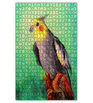 Cakapuzzle Papağan Yağlı Boya Puzzle Yapboz MDF (Ahşap) (255 Parça)