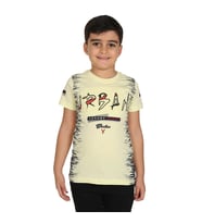 Toontoy  Erkek Çocuk T-shırt Çocuk Urban Baskılı (Sarı)