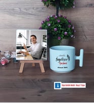 İngilizce Öğretmeni Fotoğraflı Dekoratif Taş, Kupa Bardak Beyaz Hediye (Model 12)