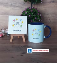 Doğum Günü Hediyesi Dekoratif Taş, Kupa Bardak Kırmızı Hediye (Model 2)