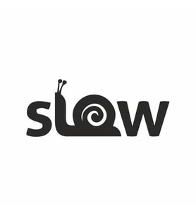 Slow Salyangoz Araba Sticker siyah 15x6 CM (Siyah)
