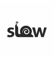 Slow Salyangoz Araba Sticker siyah 15x6 CM (Siyah)