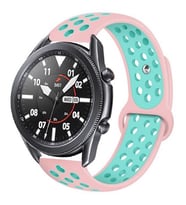 Samsung Galaxy Watch Gear S3 Kordon Delikli Spor Kordon (Pembe)
