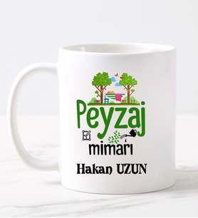 Peyzaj Mimarı  Kupa (Beyaz)