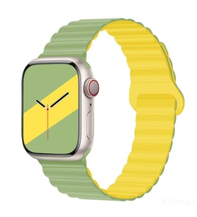 Xiaomi Redmi Watch 5 Active/Lite Amazfit GTR 2E 47mm Pace 1/2 Kordon Double Colo (Açık Yeşil)