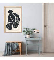 Tekli Ahşap Lamine Çerçeveli Mdf Tablo Boho Kadın Portresi (Ahşap)