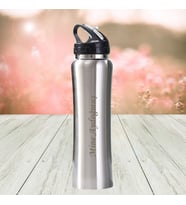 HEDİYESİBİZDEN KİŞİYE ÖZEL İSİM BASKILI PASLANMAZ ÇELİK EMZİKLİ 500 ML TERMOS (Metal)