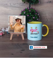 Rehber Öğretmeni Fotoğraflı Dekoratif Taş, Kupa Bardak Beyaz Hediye (Model 7)