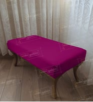 Ayak Ucu Kapı Önü Antre Düz Bench Puf Orta Sehpa Gold Ayak (110*45) (Mor)