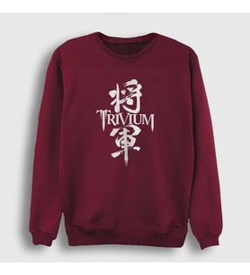 Presmono Unisex Beyaz Shogun Trivium Sweatshirt 179407tt (Bordo)